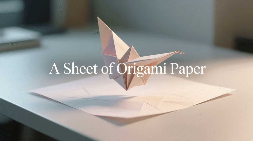 A Sheet of Origami Paper