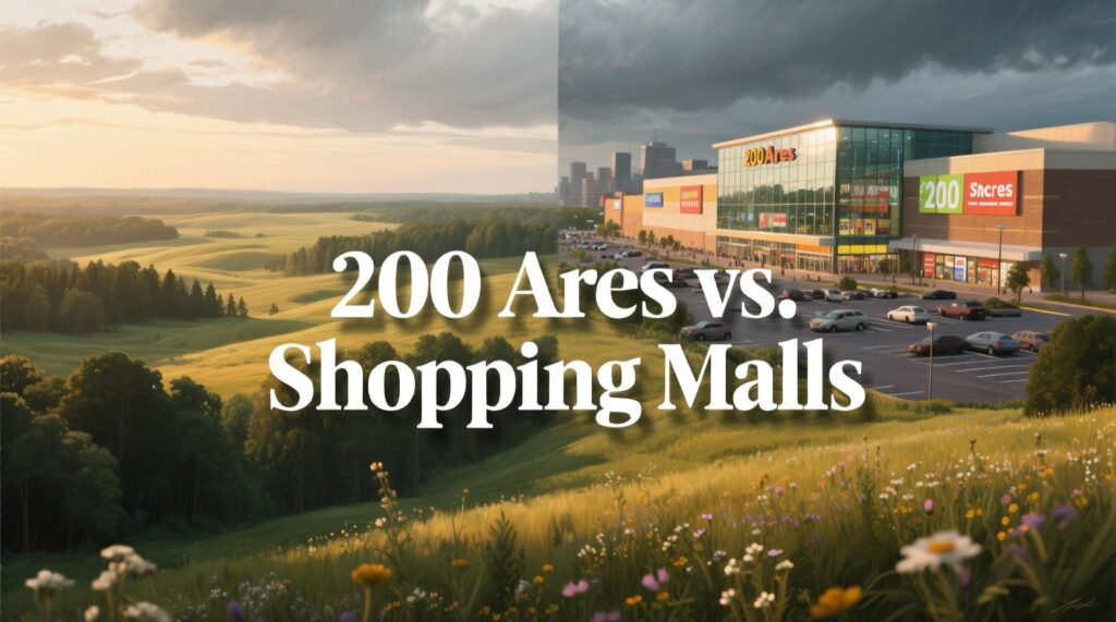 200 Acres vs. Shopping Malls