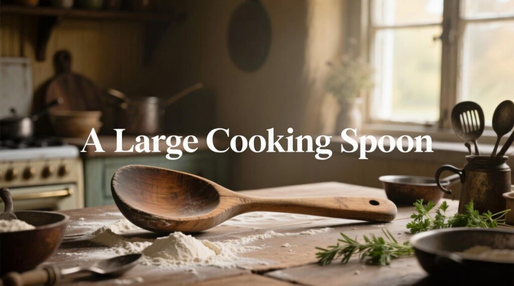 A Large Cooking Spoon