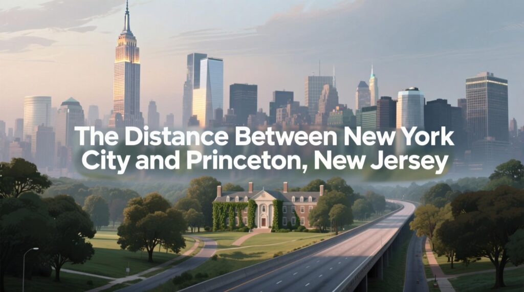  The Distance Between New York City and Princeton, New Jersey