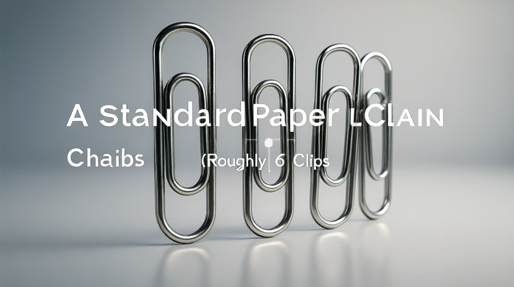 A Standard Paper Clip Chain (Roughly 6 Clips)