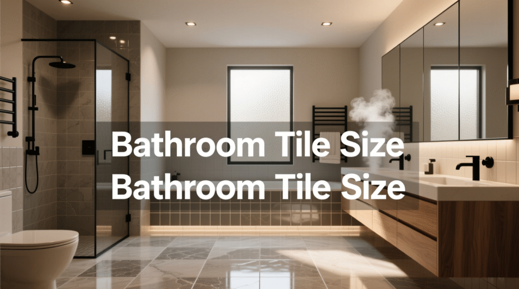 Bathroom Tile Size