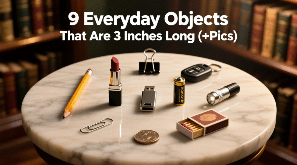 9 Everyday Objects That Are 3 Inches Long (+Pics)
