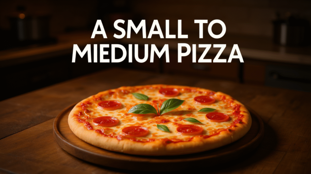 A Small to Medium Pizza