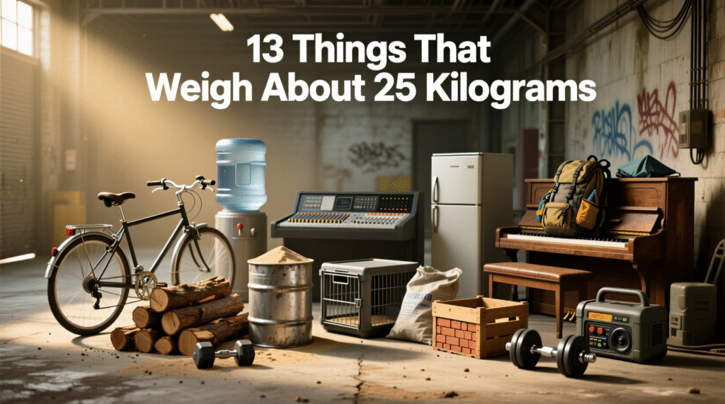 13 Things That Weigh About 25 Kilograms