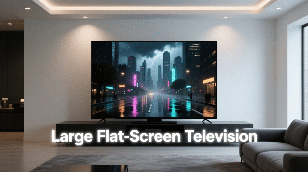 Large Flat-Screen Television