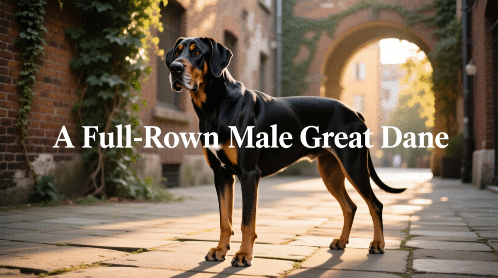 A Full-Grown Male Great Dane