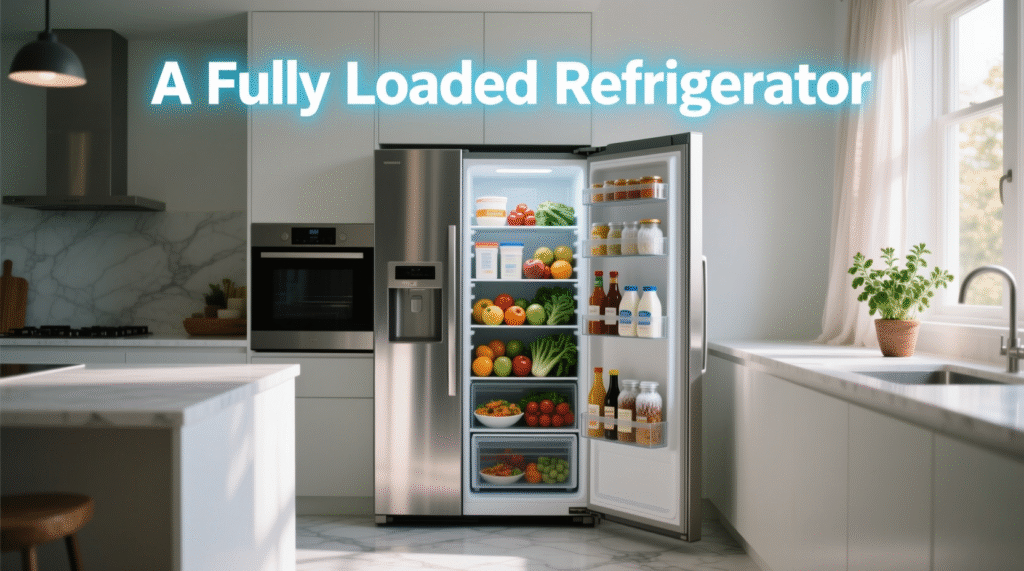A Fully Loaded Refrigerator