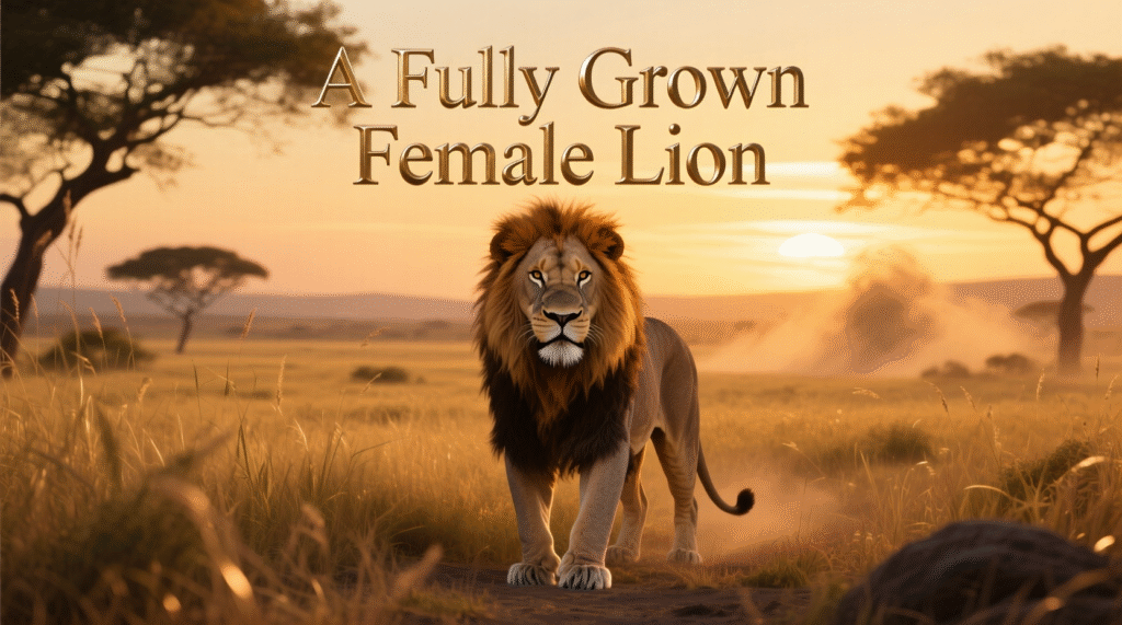 A Fully Grown Female Lion