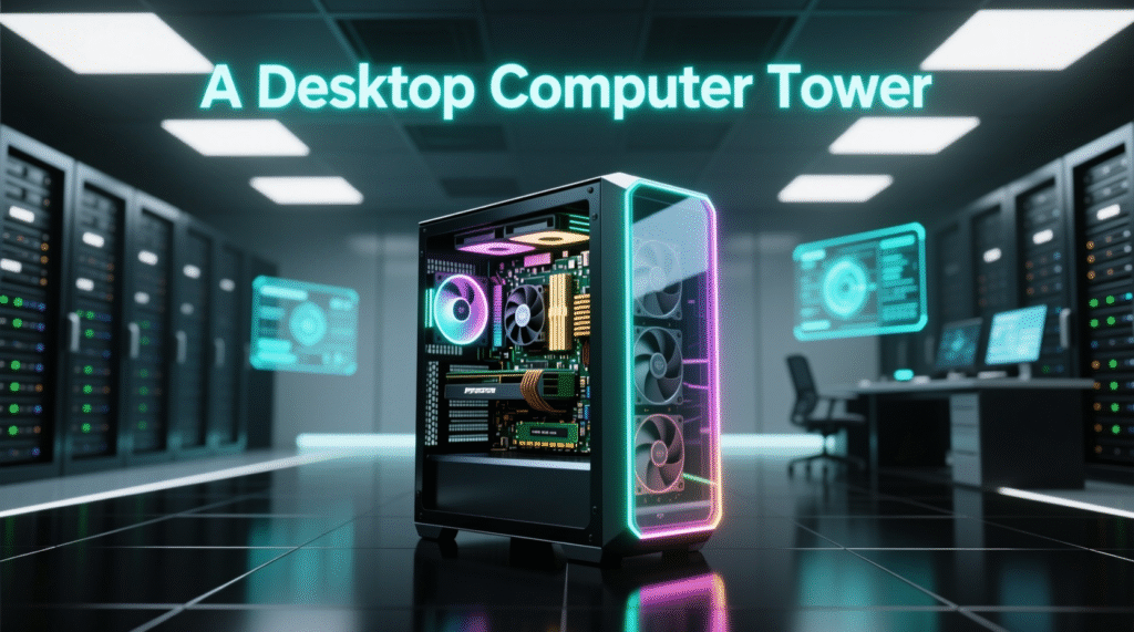 A Desktop Computer Tower
