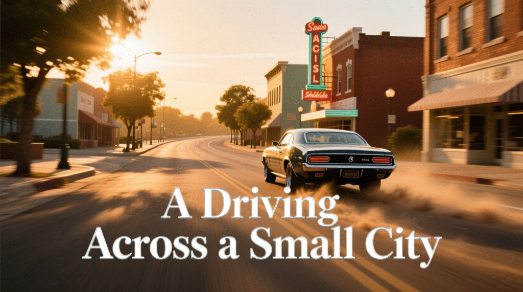 A Driving Across a Small City