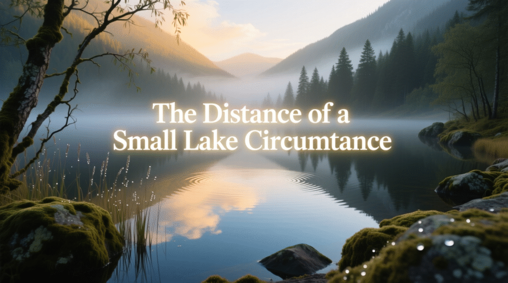The Distance of a Small Lake Circumference