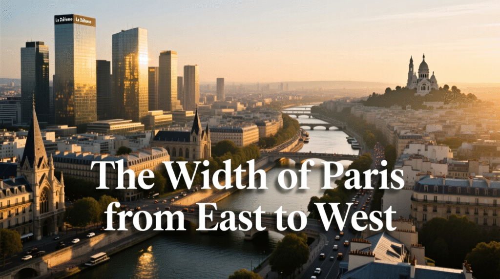 The Width of Paris from East to West