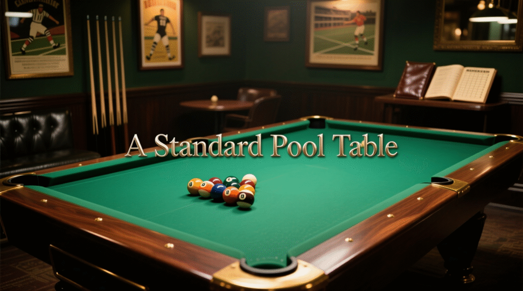 A Standard Pool Table