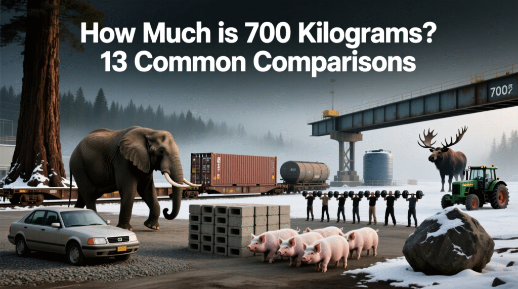 How Much is 700 Kilograms? 13 Common Comparisons ]