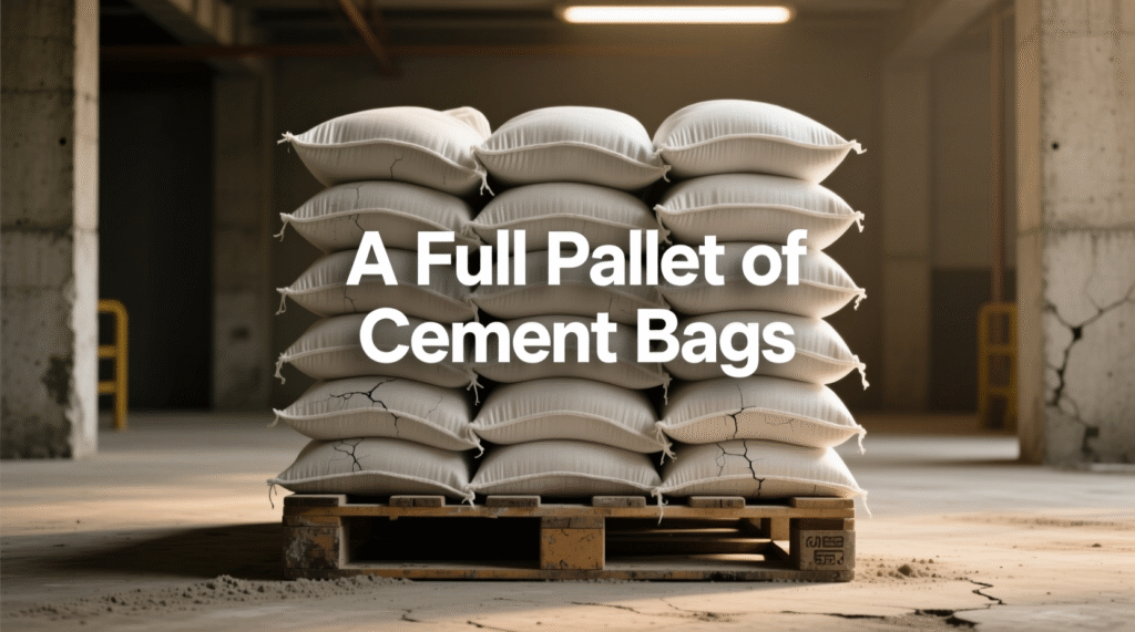 A Full Pallet of Cement Bags