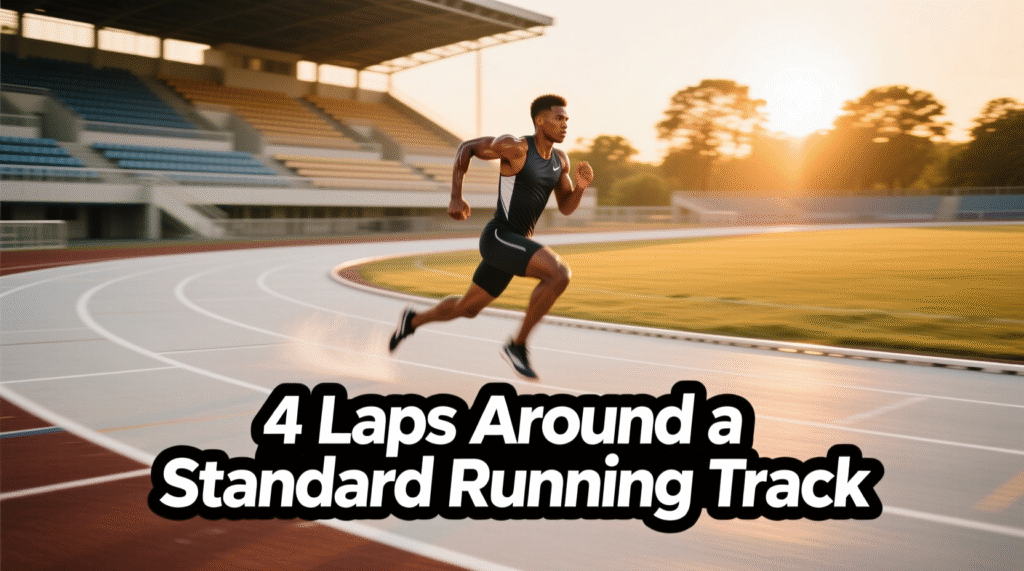 4 Laps Around a Standard Running Track