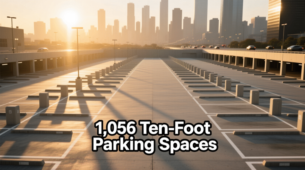 1,056 Ten-Foot Parking Spaces
