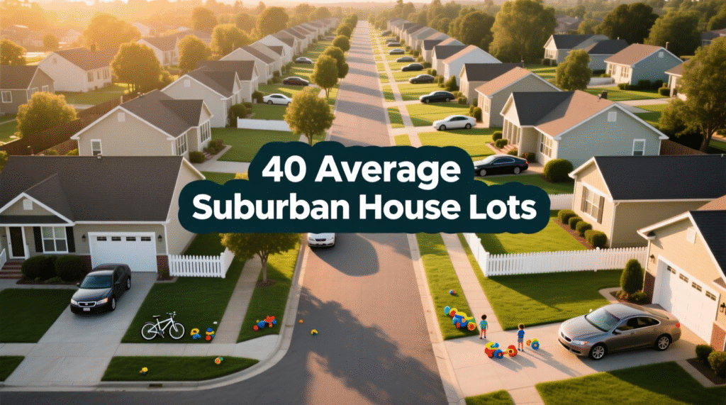 40 Average Suburban House Lots