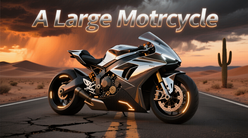 A Large Motorcycle