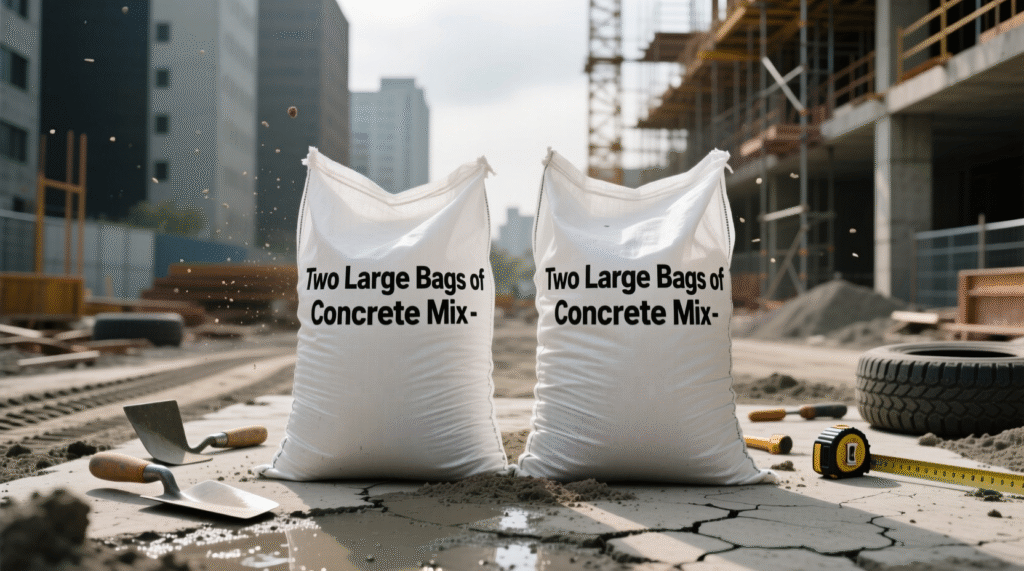 Two Large Bags of Concrete Mix