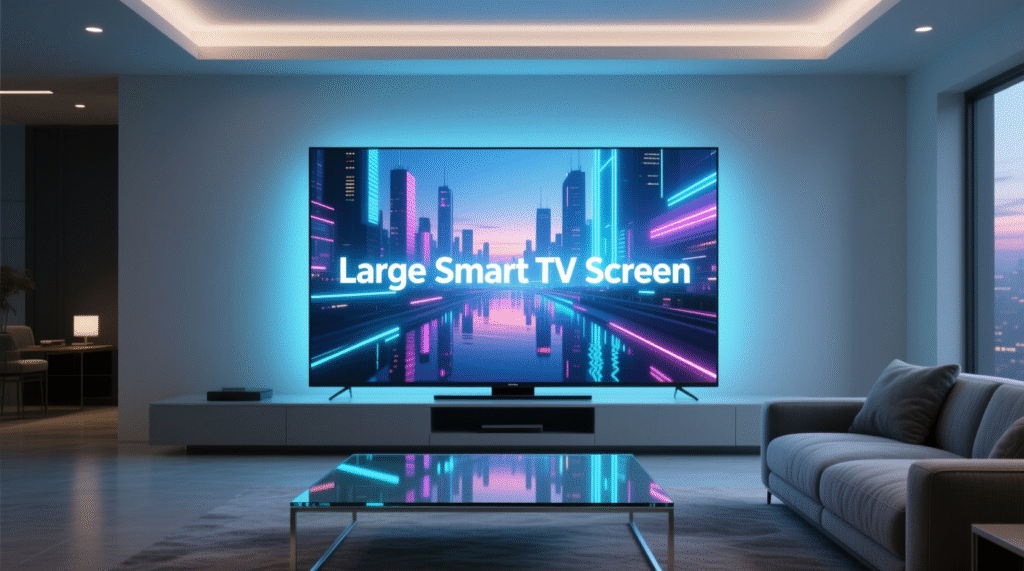 Large Smart TV Screen
