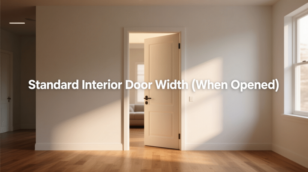 Standard Interior Door Width (When Opened)