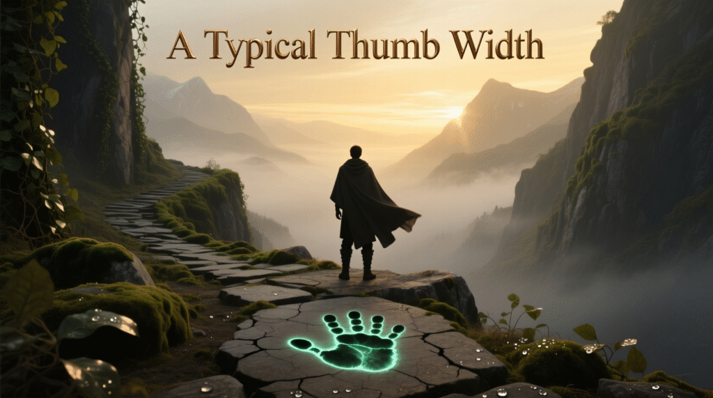 A Typical Thumb Width
