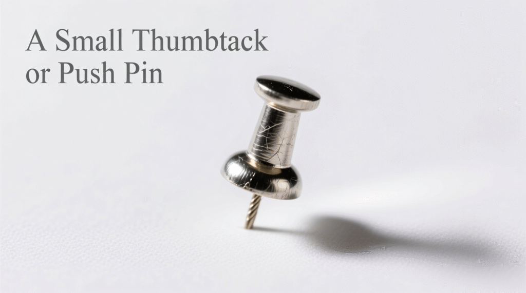 A Small Thumbtack or Push Pin
