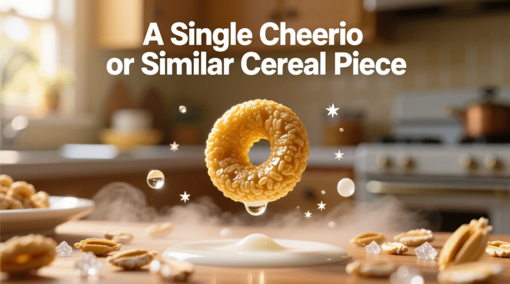 A Single Cheerio or Similar Cereal Piece