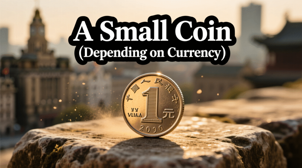 A Small Coin (Depending on Currency)