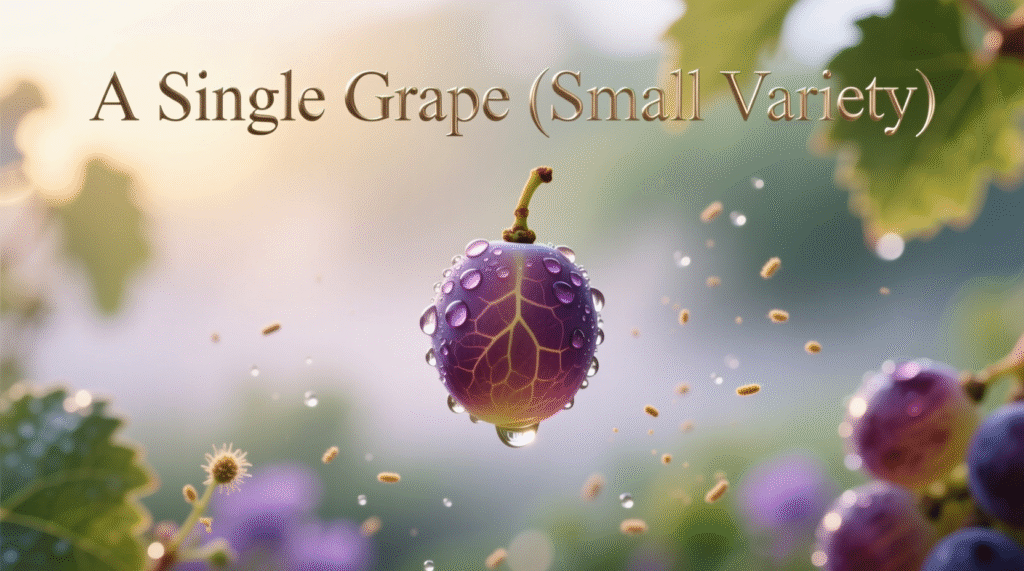 A Single Grape (Small Variety)