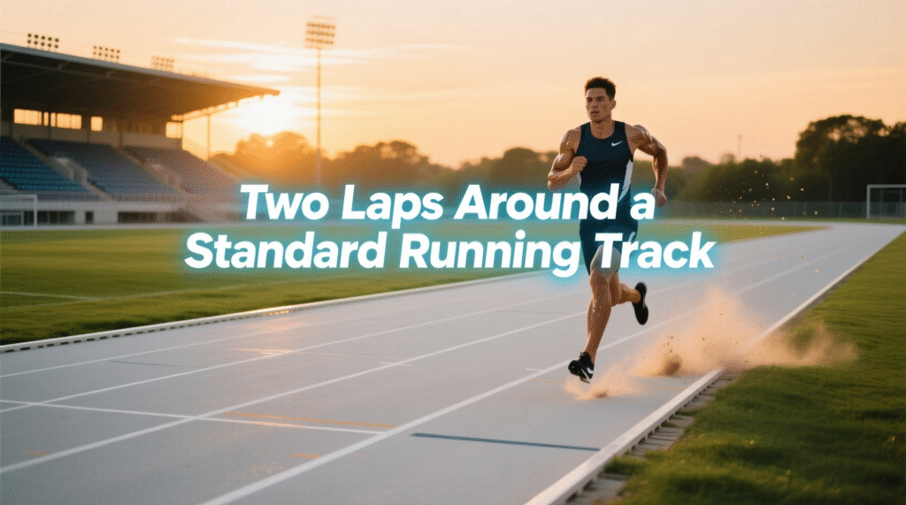 Two Laps Around a Standard Running Track