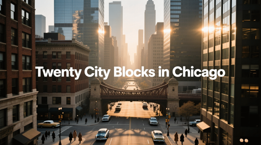 Twenty City Blocks in Chicago