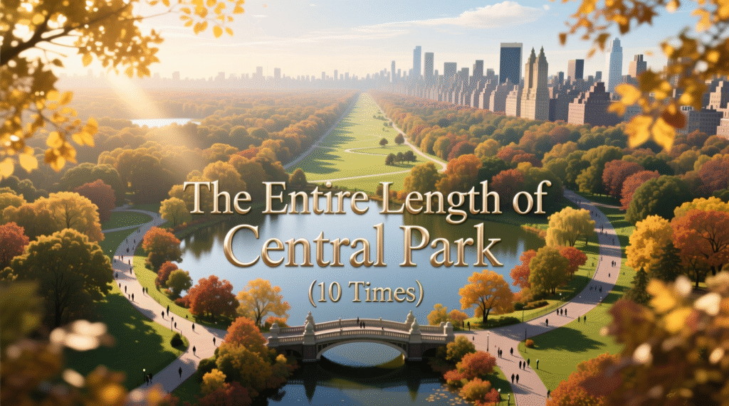 The Entire Length of Central Park (10 Times)