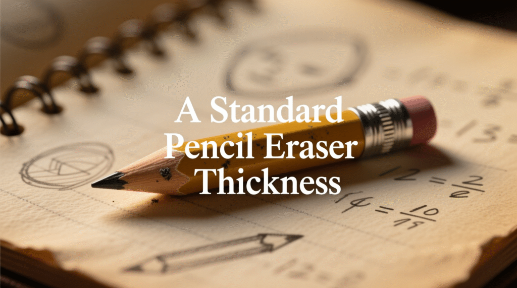 A Standard Pencil Eraser Thickness