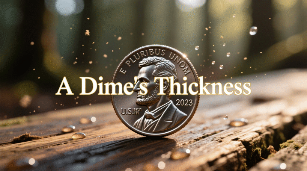 A Dime's Thickness