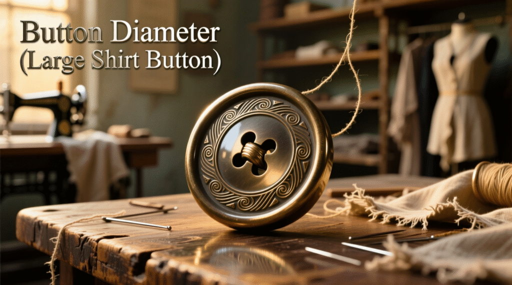 Button Diameter (Large Shirt Button)