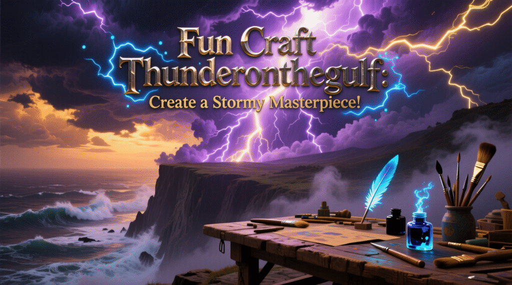 Fun Craft Thunderonthegulf: Create a Stormy Masterpiece!