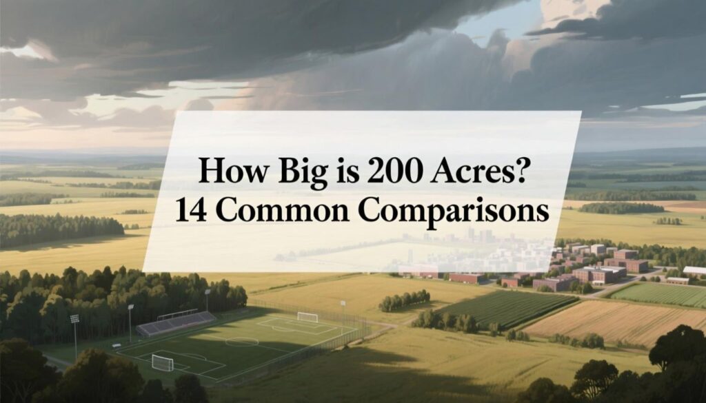 How Big is 200 Acres? 7 Common Comparisons
